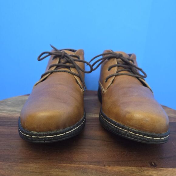 Hush Puppies Vice Victory Chukka Caramel Brown Leather Boot Men's 12M - Picture 6 of 12